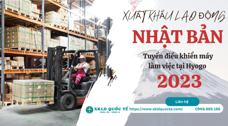 Xuất khẩu lao động Nhật Bản- Tuyển 6 nam điều khiển máy làm việc tại Hyogo Nhật Bản 2023